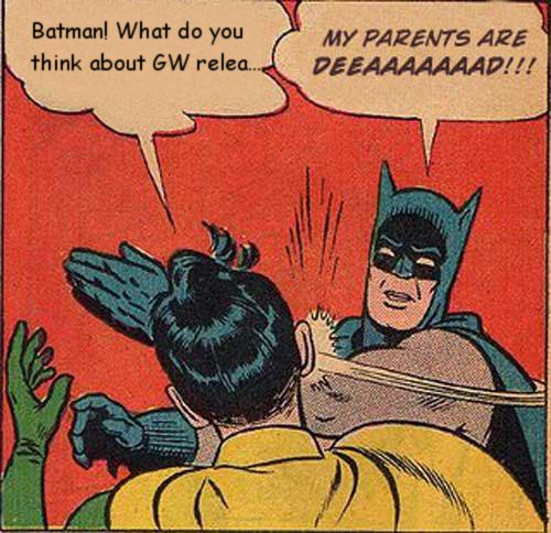 His parents are dead too Batman... he's an orphan remember?